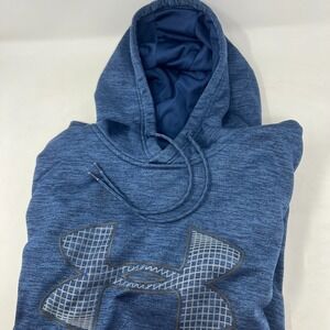 Under Armour Coldgear Fleece Lined Sweatshirt Men's Size XL Blue Hoodie